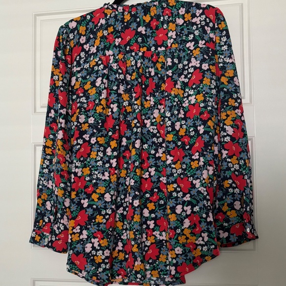 Loft Women's Floral Blouse Size L - Picture 4 of 14